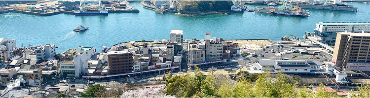 港町の背景画像です
